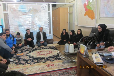 بازدید دانشجویان رشته امداد وسوانح از ساختمان ستادی جمعیت هلال احمر استان چهارمحال وبختیاری